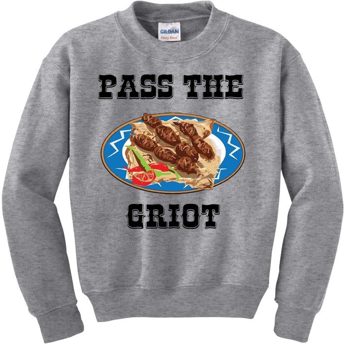 Pass The Griot Pikliz Haiti Thanks Giving Haitian Kids Sweatshirt