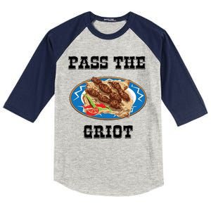 Pass The Griot Pikliz Haiti Thanks Giving Haitian Kids Colorblock Raglan Jersey