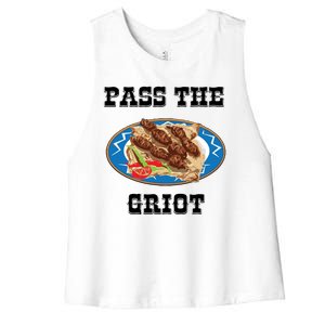 Pass The Griot Pikliz Haiti Thanks Giving Haitian Women's Racerback Cropped Tank