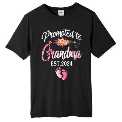 Promoted To Grandma 2024 First Time New Grandma Pregnancy Tall Fusion ChromaSoft Performance T-Shirt