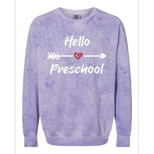 Preschool Teacher Gift First Day Of Preschool Meaningful Gift Colorblast Crewneck Sweatshirt