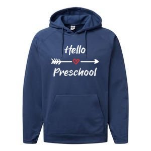 Preschool Teacher Gift First Day Of Preschool Meaningful Gift Performance Fleece Hoodie