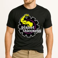 Planet Thiccness Gym Thickness Funny Joke Workout Lover Cooling Performance Crew T-Shirt