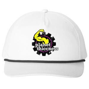 Planet Thiccness Gym Thickness Funny Joke Workout Lover Snapback Five-Panel Rope Hat