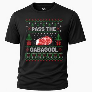 Pass the Gabagool Tacky Ugly Christmas Sweater Cooling Performance Crew T-Shirt