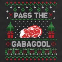 Pass the Gabagool Tacky Ugly Christmas Sweater Adult Drive Performance Visor