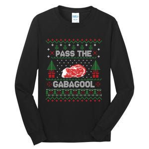 Pass the Gabagool Tacky Ugly Christmas Sweater Tall Long Sleeve T-Shirt