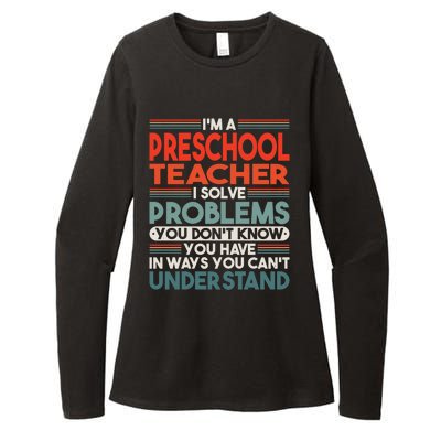 Preschool Teacher Gift Womens CVC Long Sleeve Shirt