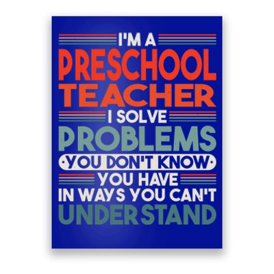 Preschool Teacher Gift Poster