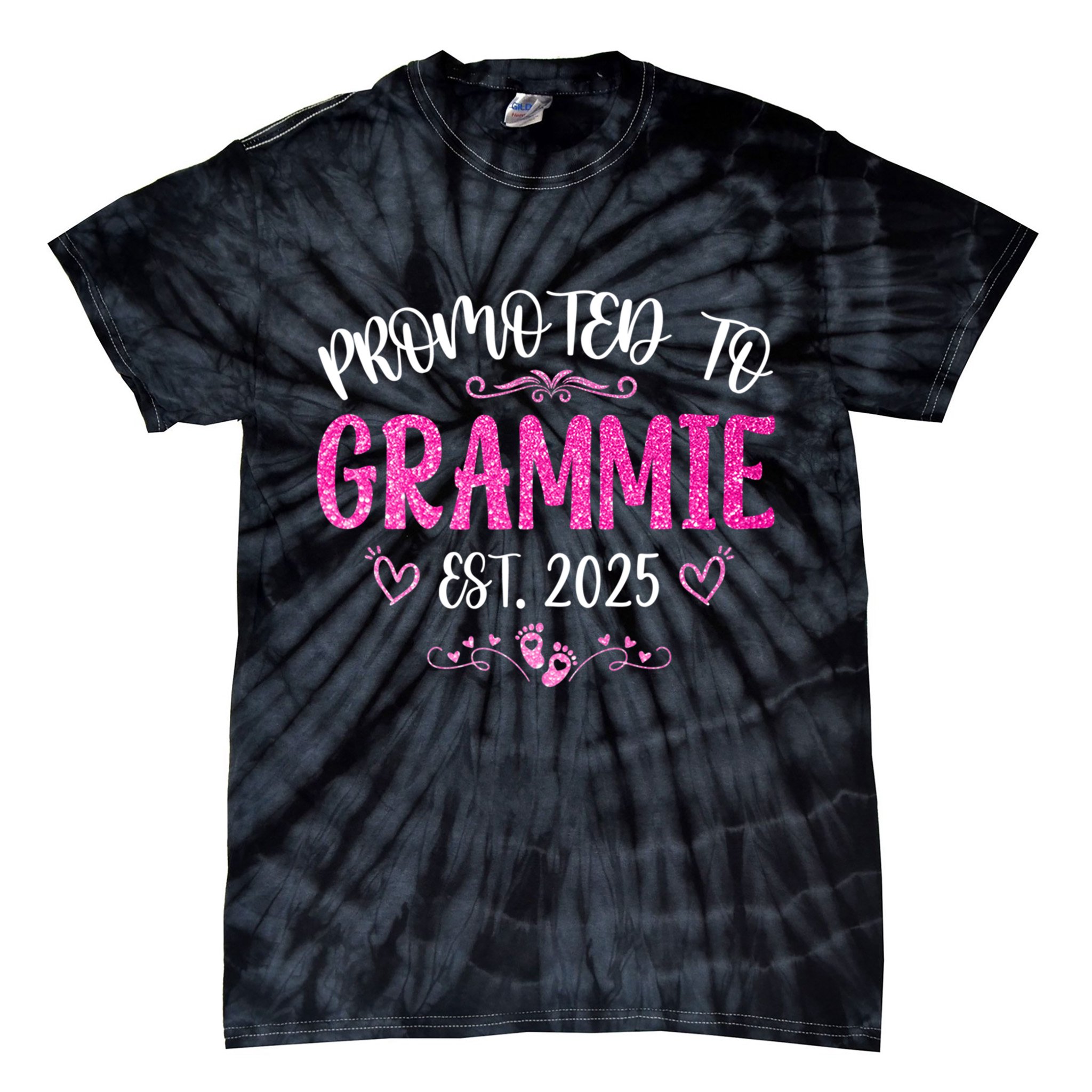 Promoted To Grammie Est 2025 Soon To Be Mom Mother's Day  Tie-Dye T-Shirt