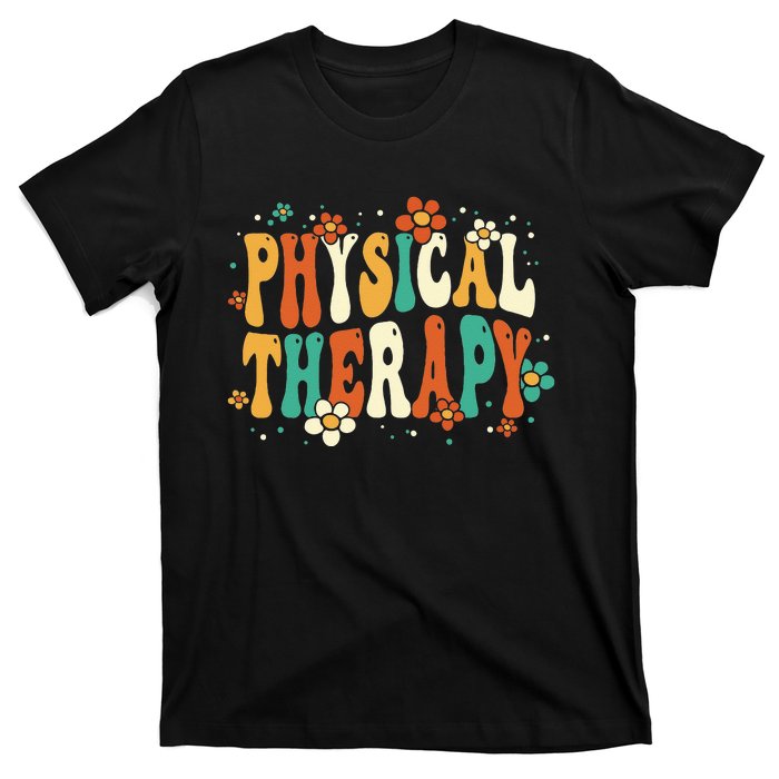 Physical Therapy Groovy Physical Therapist PT T-Shirt