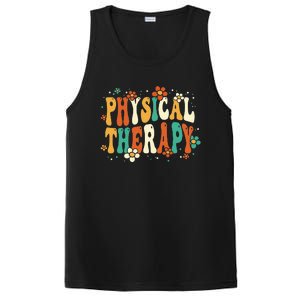 Physical Therapy Groovy Physical Therapist PT PosiCharge Competitor Tank