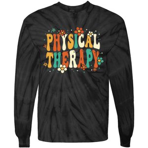 Physical Therapy Groovy Physical Therapist PT Tie-Dye Long Sleeve Shirt