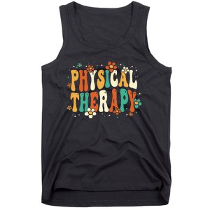 Physical Therapy Groovy Physical Therapist PT Tank Top