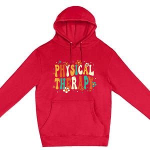 Physical Therapy Groovy Physical Therapist PT Premium Pullover Hoodie