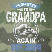 Promoted To Grandpa Again Funny Pregnancy Announcement 2024 Legacy Tie Dye Trucker Hat