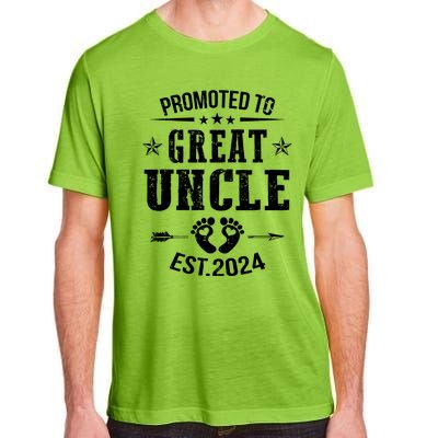 Promoted To Great Uncle Est 2024 Soon To Be Uncle Adult ChromaSoft Performance T-Shirt