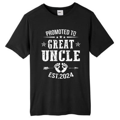 Promoted To Great Uncle Est 2024 Soon To Be Uncle Tall Fusion ChromaSoft Performance T-Shirt