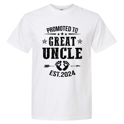 Promoted To Great Uncle Est 2024 Soon To Be Uncle Garment-Dyed Heavyweight T-Shirt