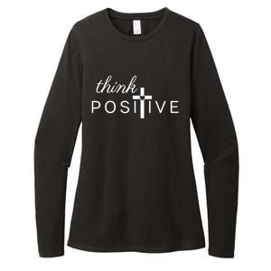 Positive Thinking God Loves You Gift Womens CVC Long Sleeve Shirt