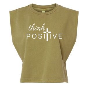 Positive Thinking God Loves You Gift Garment-Dyed Women's Muscle Tee