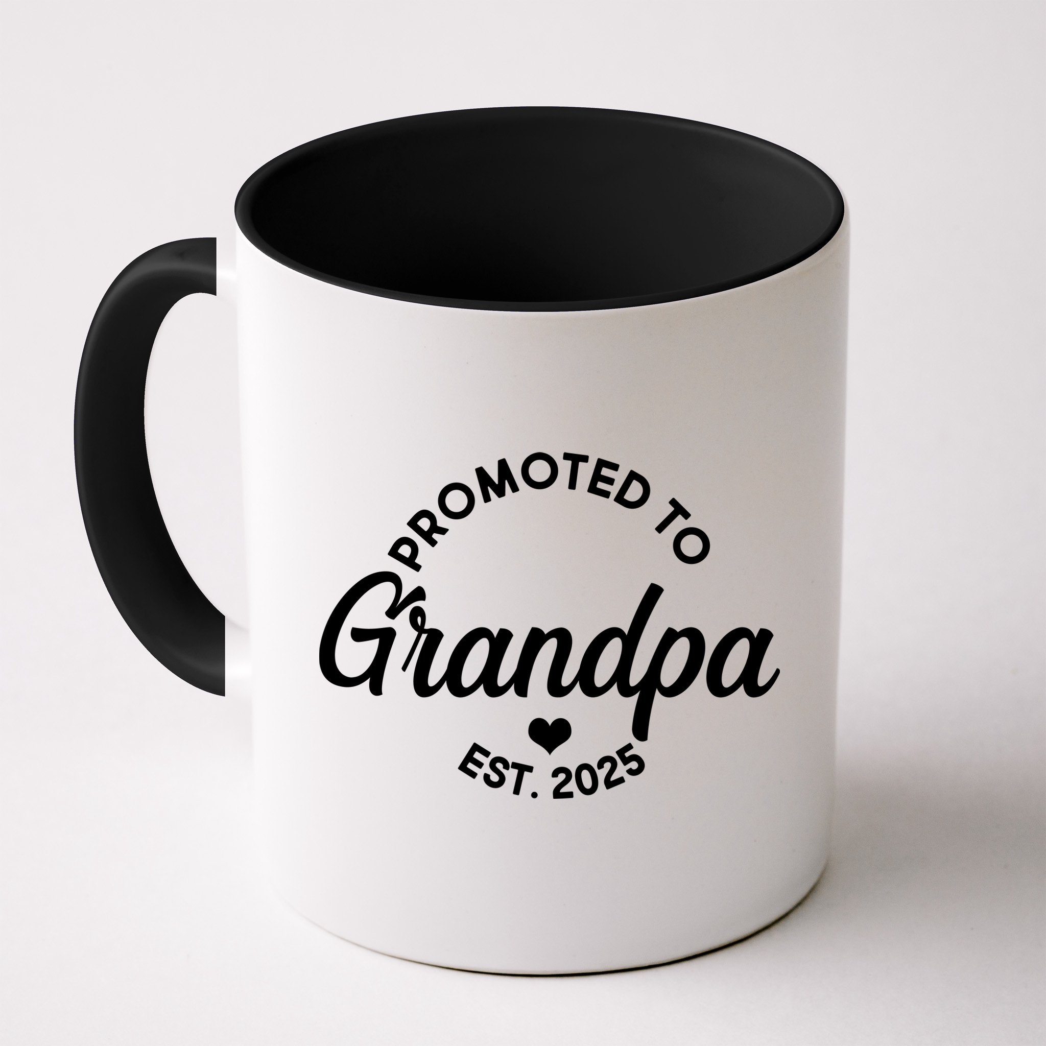 Promoted To Grandpa Est 2025 Mug