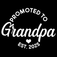 Promoted To Grandpa Est 2025 Cropped Pullover Crew
