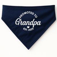 Promoted To Grandpa Est 2025 USA-Made Doggie Bandana