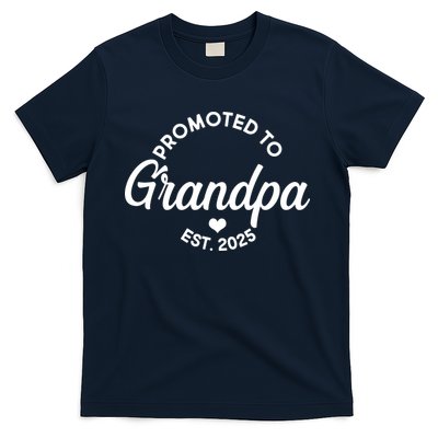 Promoted To Grandpa Est 2025 T-Shirt