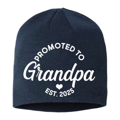 Promoted To Grandpa Est 2025 Sustainable Beanie