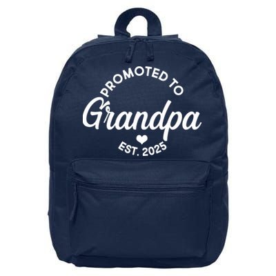 Promoted To Grandpa Est 2025 16 in Basic Backpack