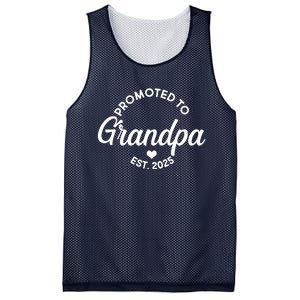 Promoted To Grandpa Est 2025 Mesh Reversible Basketball Jersey Tank