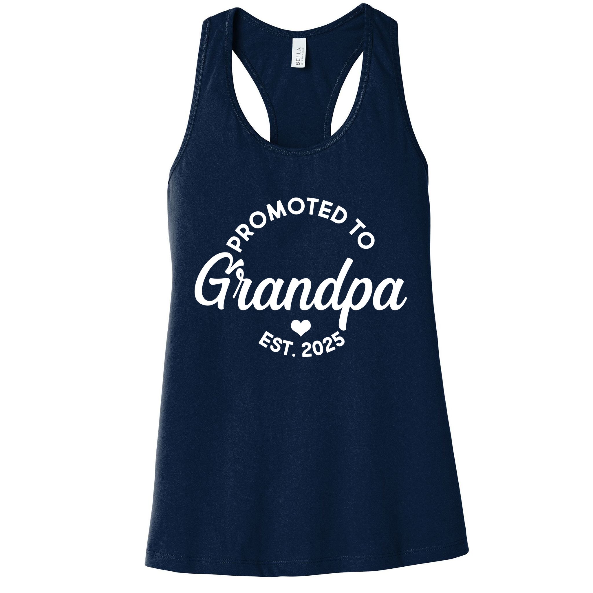 Promoted To Grandpa Est 2025 Womens Tank Top