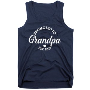 Promoted To Grandpa Est 2025 Tank Top