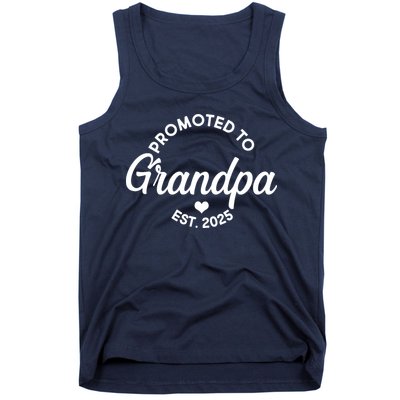 Promoted To Grandpa Est 2025 Tank Top