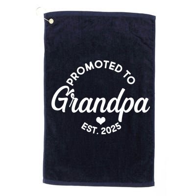 Promoted To Grandpa Est 2025 Golf Towel