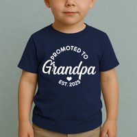 Promoted To Grandpa Est 2025 Toddler T-Shirt
