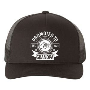 Promoted To Grandpa Est 2024 Soon To Be Grandpa Funny Pregnancy Announcement Yupoong Adult 5-Panel Trucker Hat