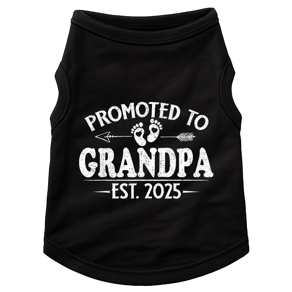 Promoted To Grandpa 2025 Grandpa Est 2025 Soon To Be Grandpa Doggie Tank