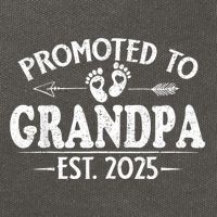 Promoted To Grandpa 2025 Grandpa Est 2025 Soon To Be Grandpa Cotton Canvas Backpack