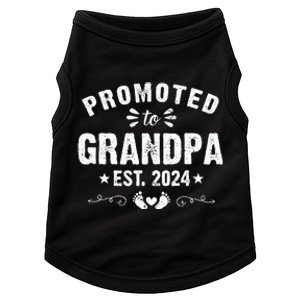 Promoted To Grandpa 2024 SoonToBe Grandfather New Grandpa Doggie Tank