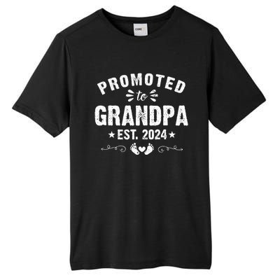 Promoted To Grandpa 2024 SoonToBe Grandfather New Grandpa Tall Fusion ChromaSoft Performance T-Shirt