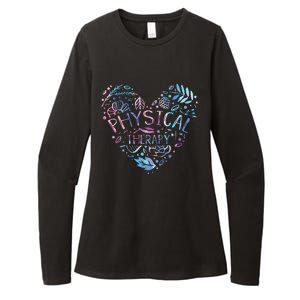 Physical Therapist Gift Heart PT Physical Therapy Womens CVC Long Sleeve Shirt