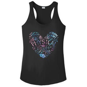 Physical Therapist Gift Heart PT Physical Therapy Ladies PosiCharge Competitor Racerback Tank