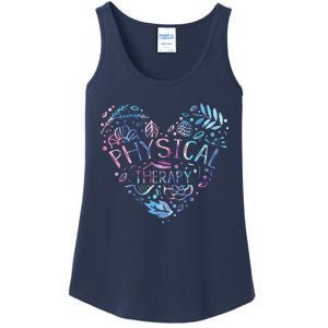 Physical Therapist Gift Heart PT Physical Therapy Ladies Essential Tank