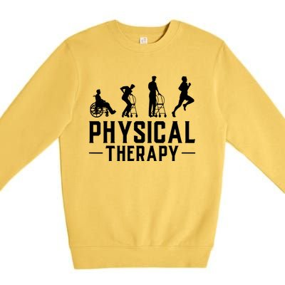 Physical Therapist Gift Physiotherapy Physical Therapy Premium Crewneck Sweatshirt