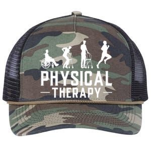 Physical Therapist Gift Physiotherapy Physical Therapy Retro Rope Trucker Hat Cap