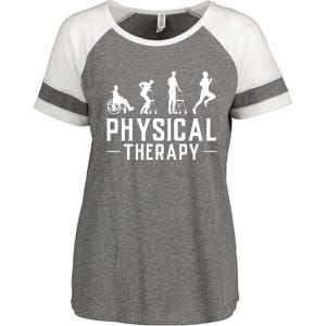 Physical Therapist Gift Physiotherapy Physical Therapy Enza Ladies Jersey Colorblock Tee