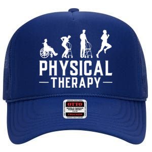 Physical Therapist Gift Physiotherapy Physical Therapy High Crown Mesh Back Trucker Hat