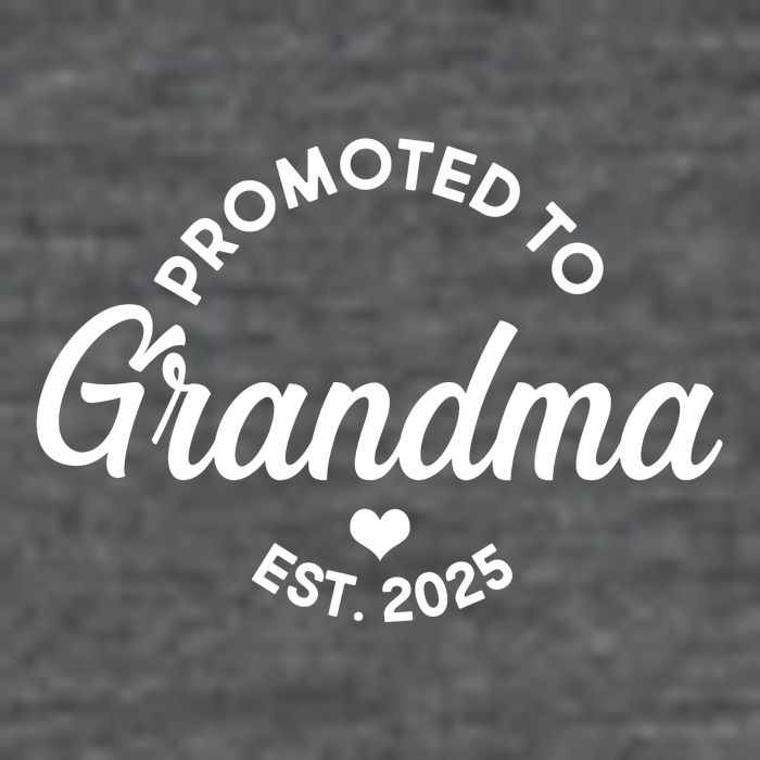 Promoted To Grandma Est 2025 7 Panel Mesh Trucker Snapback Hat